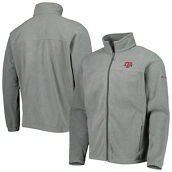 Columbia Men's Charcoal Texas A&M Aggies Flanker III Fleece Team Full-Zip Jacket