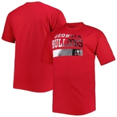 Men's Red Georgia Bulldogs Big & Tall Raglan T-Shirt