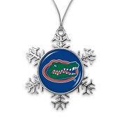 Florida Gators Snowflake Metal Ornament