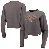League Collegiate Wear Women's Gray Florida State Seminoles Classic Campus Corded Timber Sweatshirt