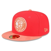 Men's New Era Red/Peach Brooklyn Nets Tonal 59FIFTY Fitted Hat