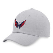 Fanatics Branded Men's Heather Gray Washington Capitals Logo Adjustable Hat