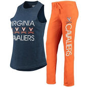 Women's Concepts Sport Orange/Navy Virginia Cavaliers Tank Top & Pants Sleep Set