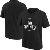 Nike Youth Black New Orleans Saints Team Slogan T-Shirt