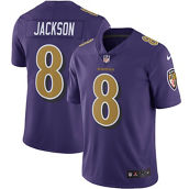 Nike Men's Lamar Jackson Purple Baltimore Ravens Color Rush Vapor Limited Jersey