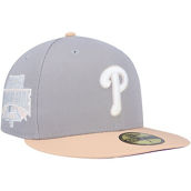 Men's New Era Gray/Peach Philadelphia Phillies 1996 MLB All-Star Game Purple Undervisor 59FIFTY Fitted Hat