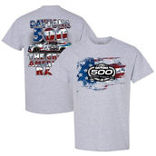 Men's Checkered Flag Gray 2023 Daytona 500 Two Spot Knit T-Shirt