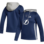 adidas Women's Blue Tampa Bay Lightning Skate Lace Primeblue Team Pullover Hoodie