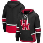 Colosseum Men's Black Houston Cougars Lace Up 3.0 Pullover Hoodie