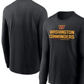 Men's Nike Black Washington Commanders Team Slogan Long Sleeve T-Shirt