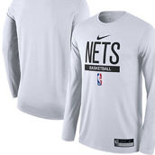 Men's Nike White Brooklyn Nets 2022/23 Legend On-Court Practice Performance Long Sleeve T-Shirt