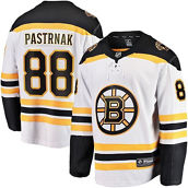 Fanatics Branded Men's David Pastrnak White Boston Bruins Away Premier Breakaway Player Jersey