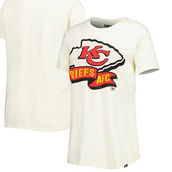 Women's New Era Cream Kansas City Chiefs Chrome Sideline T-Shirt