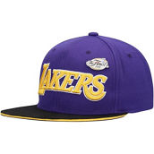 Men's Mitchell & Ness Purple Los Angeles Lakers 2009 NBA Finals Pinned Snapback Hat