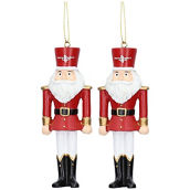 Houston Rockets 2-Pack Santa Nutcracker Ornament Set
