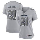Women's Nike Ezekiel Elliott Gray Dallas Cowboys Atmosphere Fashion Game Jersey
