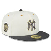 Men's New Era White/Charcoal New York Yankees 1977 MLB All-Star Game Chrome 59FIFTY Fitted Hat