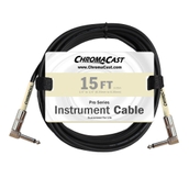 ChromaCast Pro Series Instrument Cable, Angle - Angle, Vanilla Cream, 15 foot