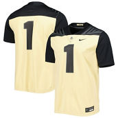 Nike Men's #1 Gold Purdue Boilermakers Untouchable Football Jersey