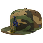 Men's New Era Camo Los Angeles Dodgers Team Color Undervisor 59FIFTY Fitted Hat