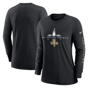 Nike Women's Black New Orleans Saints Prime Split Long Sleeve T-Shirt