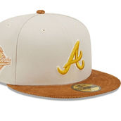 Men's New Era Cream/Brown Atlanta Braves Corduroy Visor 59FIFTY Fitted Hat