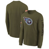 Nike Youth Olive Tennessee Titans 2022 Salute To Service Team Logo Long Sleeve T-Shirt
