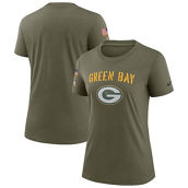 Women's Nike Olive Green Bay Packers 2022 Salute To Service Legend T-Shirt