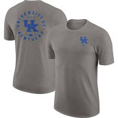 Men's Nike Heather Gray Kentucky Wildcats Logo 2-Hit Tri-Blend T-Shirt