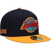 New Era Men's Navy/Gold Los Angeles Lakers Midnight 59FIFTY Fitted Hat