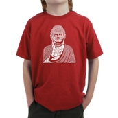 LA Pop Art Boy's Word Art T-shirt - Buddha