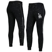 The Wild Collective Women's Black Los Angeles Dodgers Marble Jogger Pants