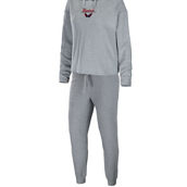 WEAR by Erin Andrews Women's Heather Gray Washington Capitals Logo Pullover Hoodie & Pants Sleep Set