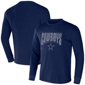 Men's NFL x Darius Rucker Collection by Fanatics Navy Dallas Cowboys Long Sleeve Thermal T-Shirt