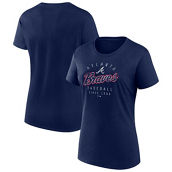 Women's Fanatics Branded Navy Atlanta Braves Team Arrival T-Shirt