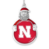 Nebraska Huskers Santa Claus Ornament