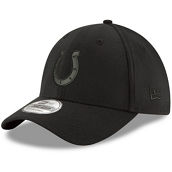 New Era Men's Black Indianapolis Colts Logo 39THIRTY Flex Hat