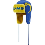 Men's New Era Royal Los Angeles Rams Helmet Head Trapper Knit Hat