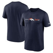 Men's Nike Navy Denver Broncos Horizontal Lockup Legend Performance T-Shirt