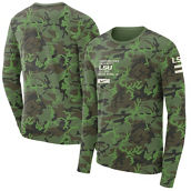 Men's Nike Camo LSU Tigers Military Long Sleeve T-Shirt