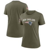 Women's Nike Olive New England Patriots 2022 Salute To Service Legend T-Shirt