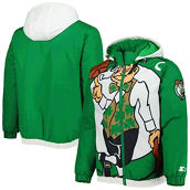 Men's Starter Kelly Green Boston Celtics The Triple Double Full-Zip Hoodie Jacket