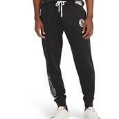 Tommy Jeans Men's Black Brooklyn Nets Carl Bi-Blend Fleece Jogger Pants