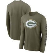 Men's Nike Olive Green Bay Packers 2022 Salute To Service Long Sleeve T-Shirt