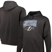 Fanatics Branded Men's Heather Charcoal Tampa Bay Lightning Big & Tall Dynasty Pullover Hoodie