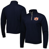 League Collegiate Wear Men's Navy Auburn Tigers Stack Essential Fleece Quarter-Zip Sweatshirt