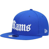 Men's New Era Royal Los Angeles Rams Gothic Script 9FIFTY Snapback Hat