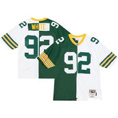 Mitchell & Ness Men's Reggie White Green/White Green Bay Packers 1996 Split Legacy Replica Jersey
