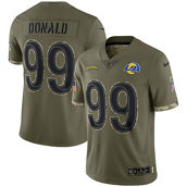 Nike Men's Aaron Donald Olive Los Angeles Rams 2022 Salute To Service Limited Jersey