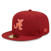 Men's New Era Crimson Alabama Crimson Tide Bright Undervisor 59FIFTY Fitted Hat